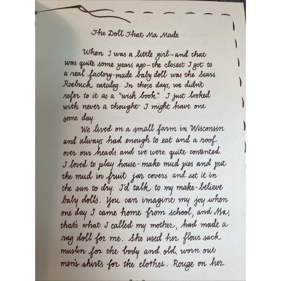 The Doll That Ma Made Paperback Pattern Book 15" Folk Dolls & Clothes Piecemaker - Picture 4 of 16